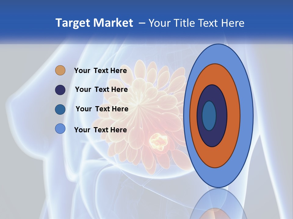 The Stomach Is Shown With A Flower On It PowerPoint Template