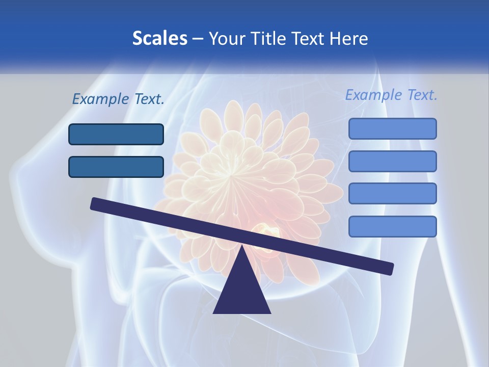 The Stomach Is Shown With A Flower On It PowerPoint Template