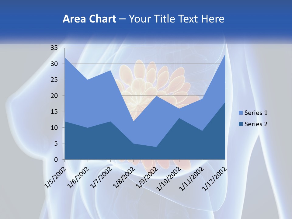 The Stomach Is Shown With A Flower On It PowerPoint Template