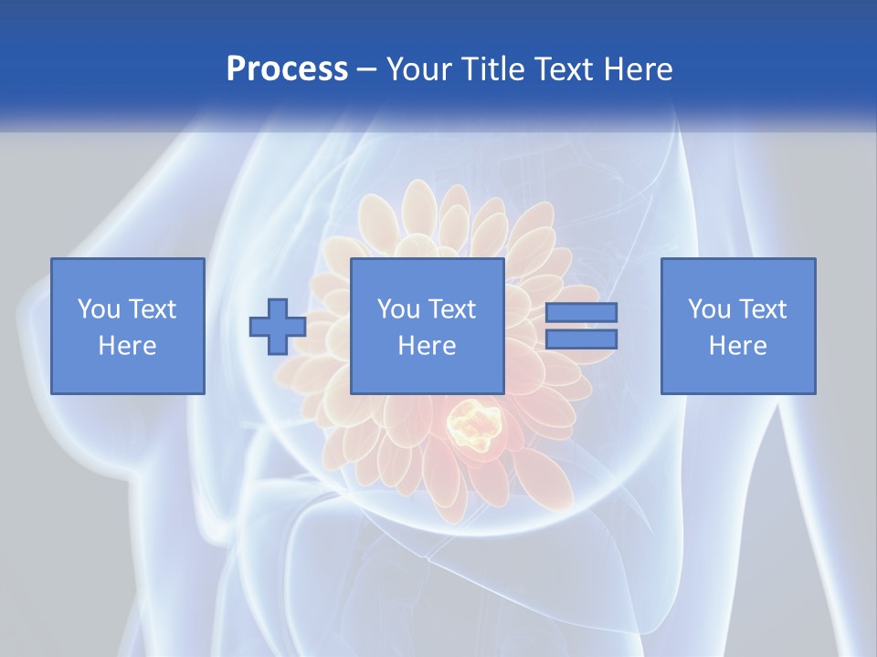 The Stomach Is Shown With A Flower On It PowerPoint Template