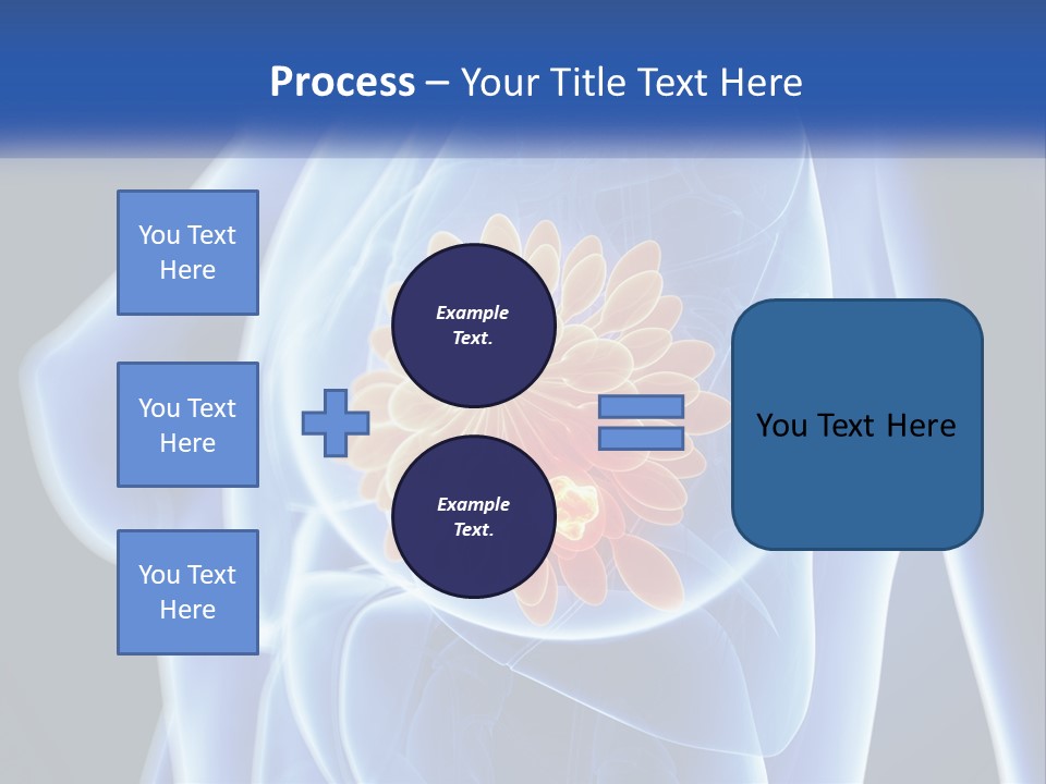 The Stomach Is Shown With A Flower On It PowerPoint Template