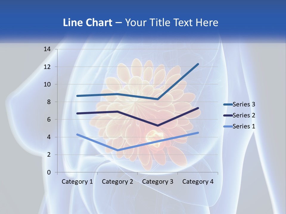 The Stomach Is Shown With A Flower On It PowerPoint Template