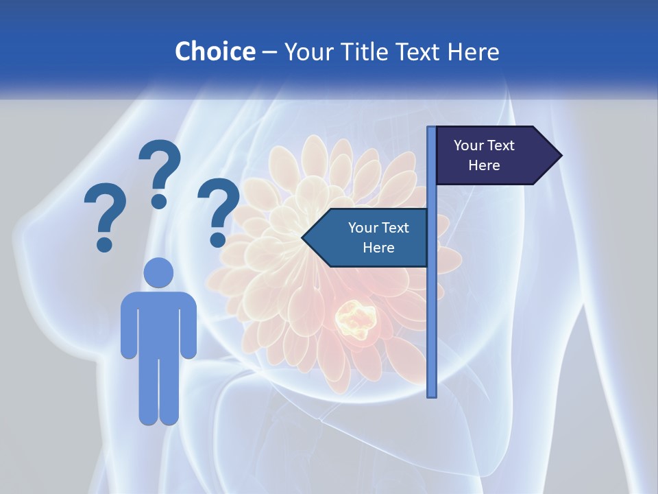 The Stomach Is Shown With A Flower On It PowerPoint Template