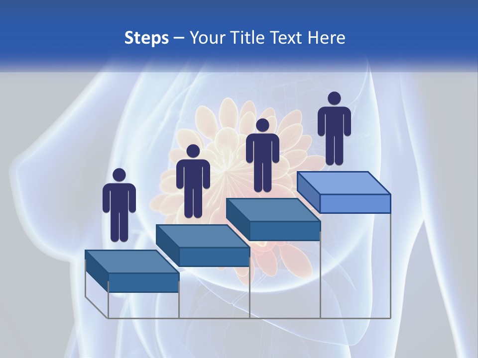 The Stomach Is Shown With A Flower On It PowerPoint Template