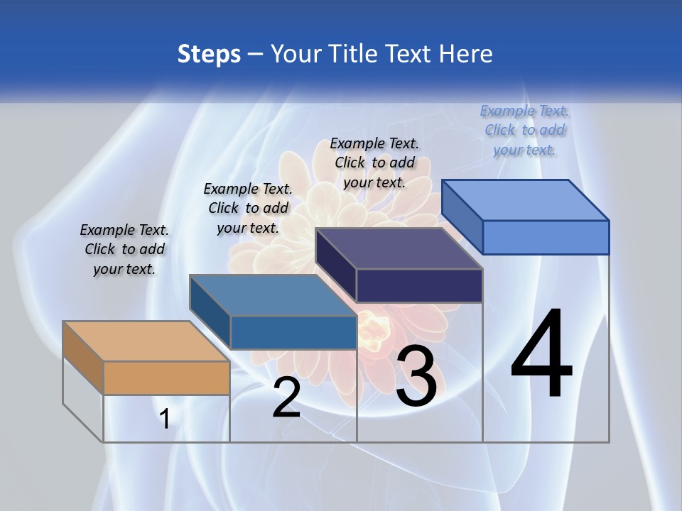 The Stomach Is Shown With A Flower On It PowerPoint Template