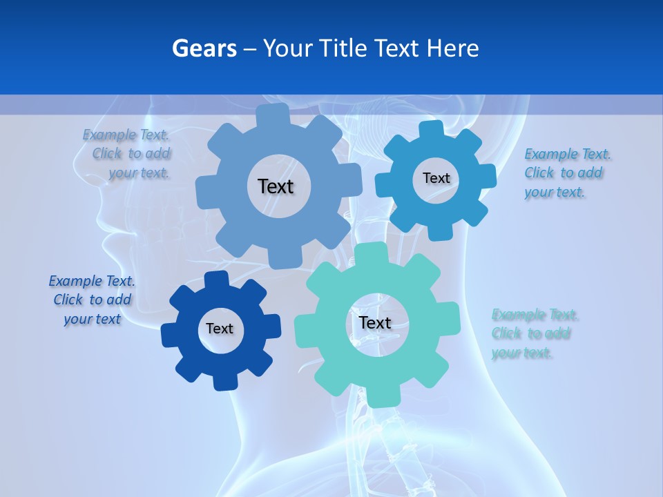 The Human Brain Powerpoint Presentation Is Shown PowerPoint Template