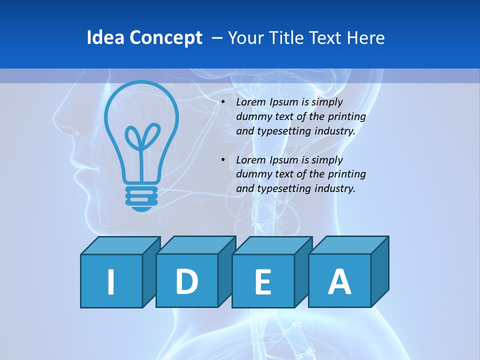 The Human Brain Powerpoint Presentation Is Shown PowerPoint Template