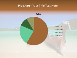 Two Boats On A Beach With A Blue Sky In The Background PowerPoint Template