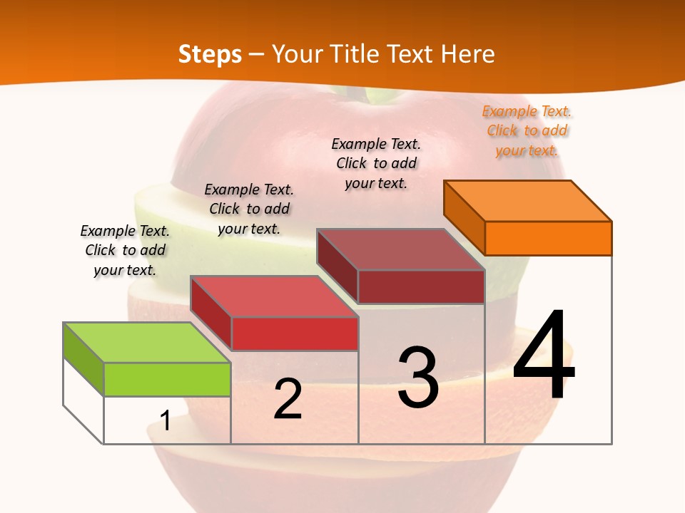 An Apple Sliced In Half With A Green Leaf On Top Of It PowerPoint Template