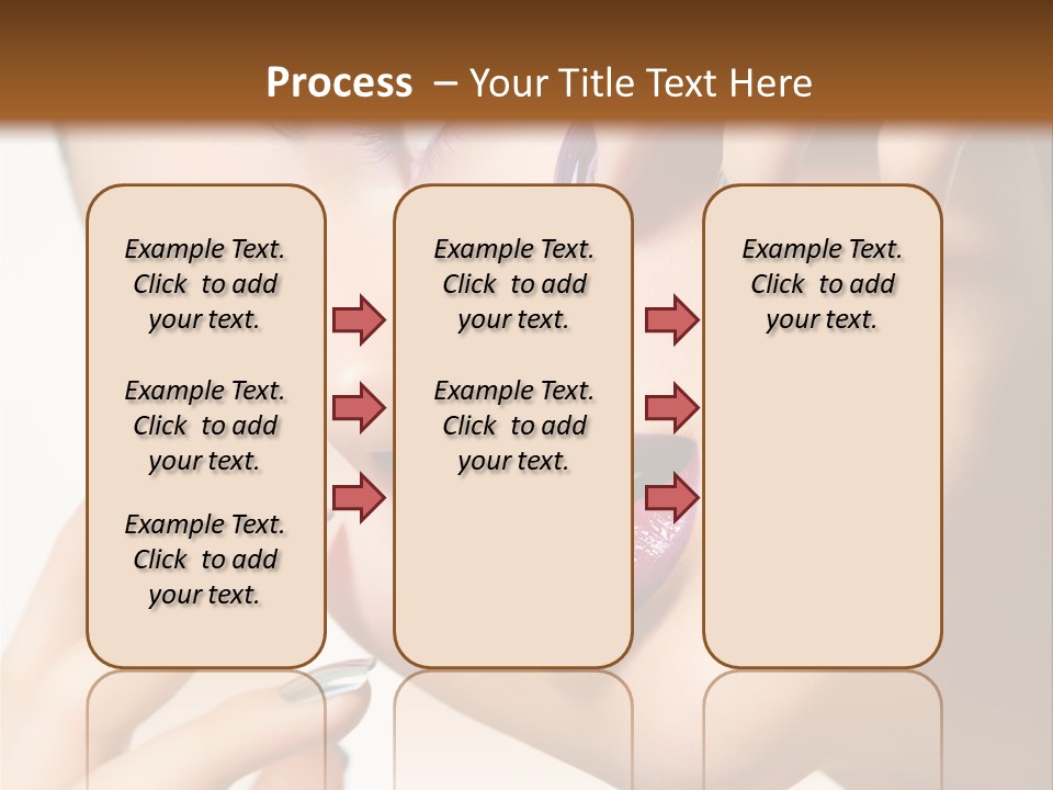 A Woman With Purple And Gold Nail Polish On Her Nails PowerPoint Template