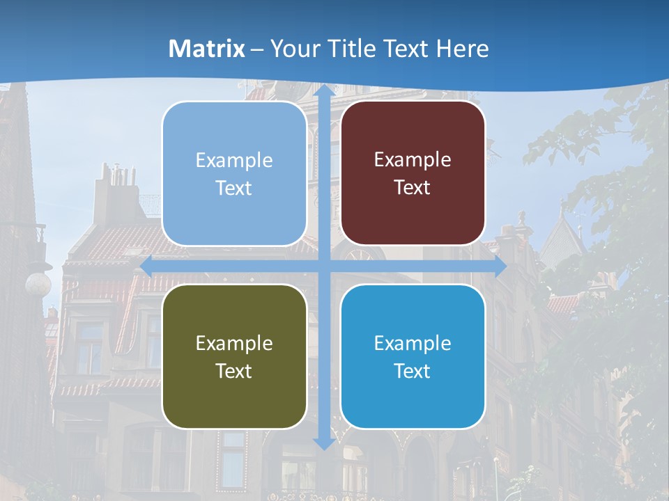 A Large Building With A Steeple On Top Of It PowerPoint Template