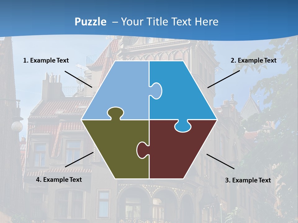 A Large Building With A Steeple On Top Of It PowerPoint Template