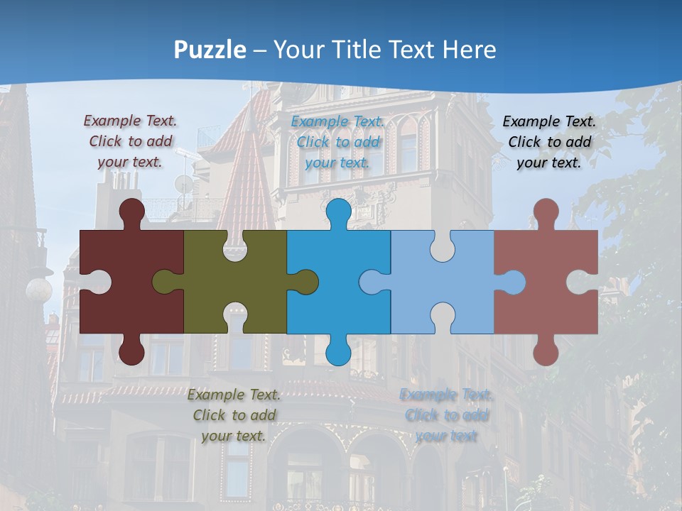 A Large Building With A Steeple On Top Of It PowerPoint Template