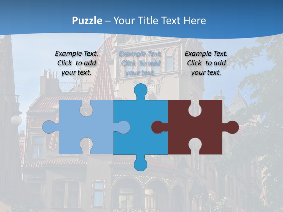 A Large Building With A Steeple On Top Of It PowerPoint Template