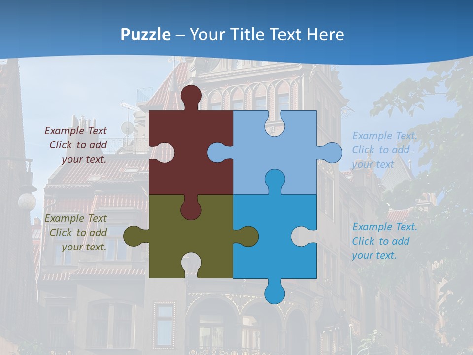 A Large Building With A Steeple On Top Of It PowerPoint Template