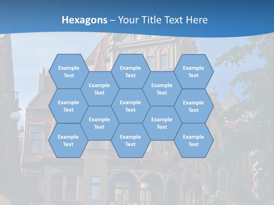 A Large Building With A Steeple On Top Of It PowerPoint Template