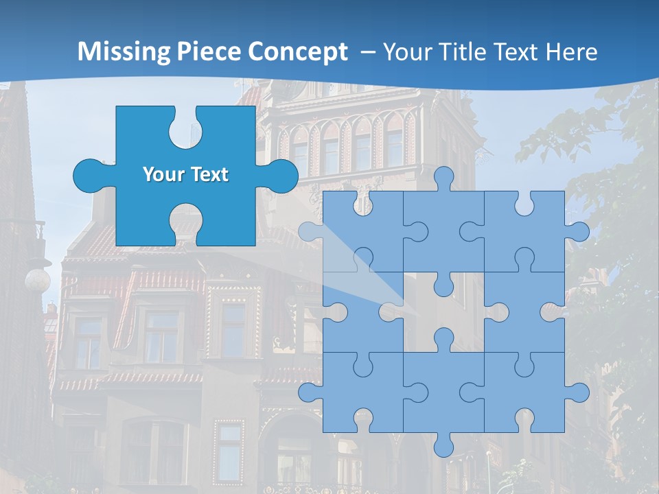 A Large Building With A Steeple On Top Of It PowerPoint Template