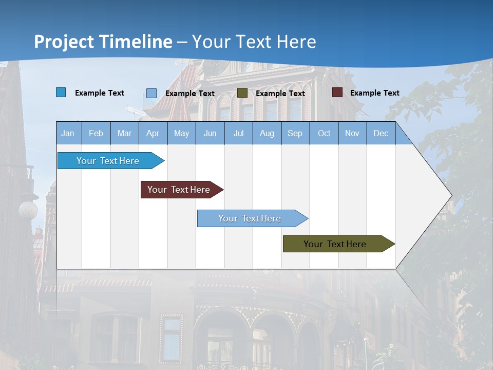 A Large Building With A Steeple On Top Of It PowerPoint Template