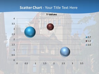 A Large Building With A Steeple On Top Of It PowerPoint Template