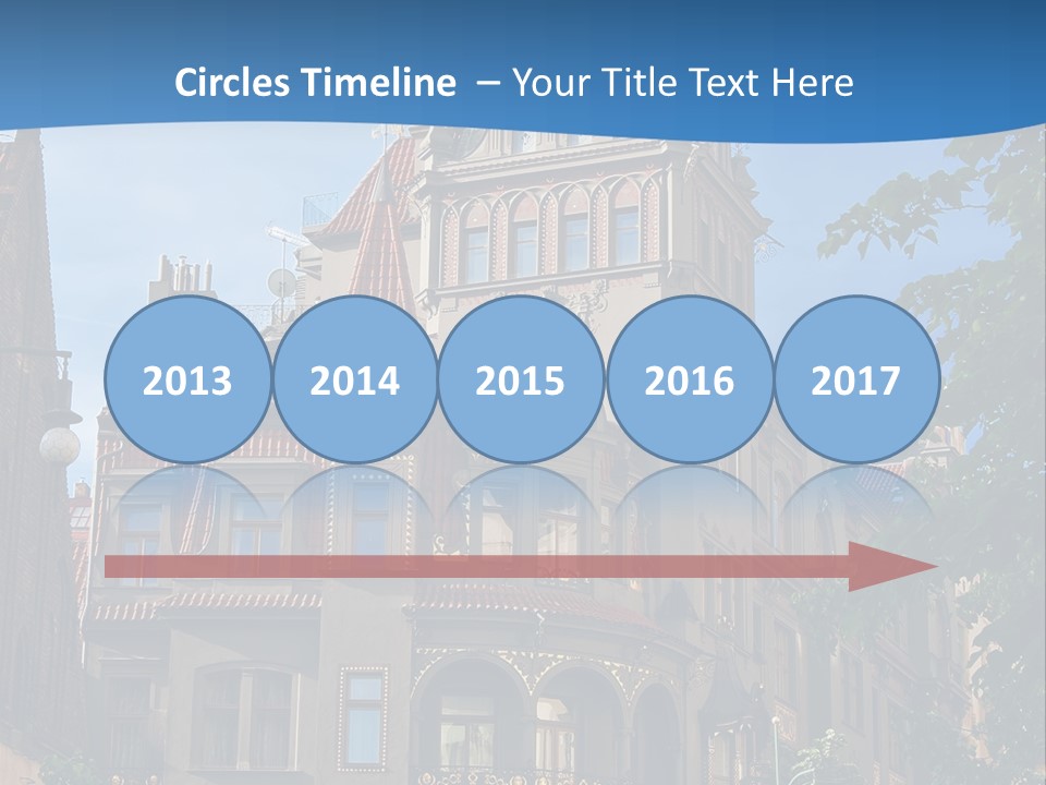 A Large Building With A Steeple On Top Of It PowerPoint Template