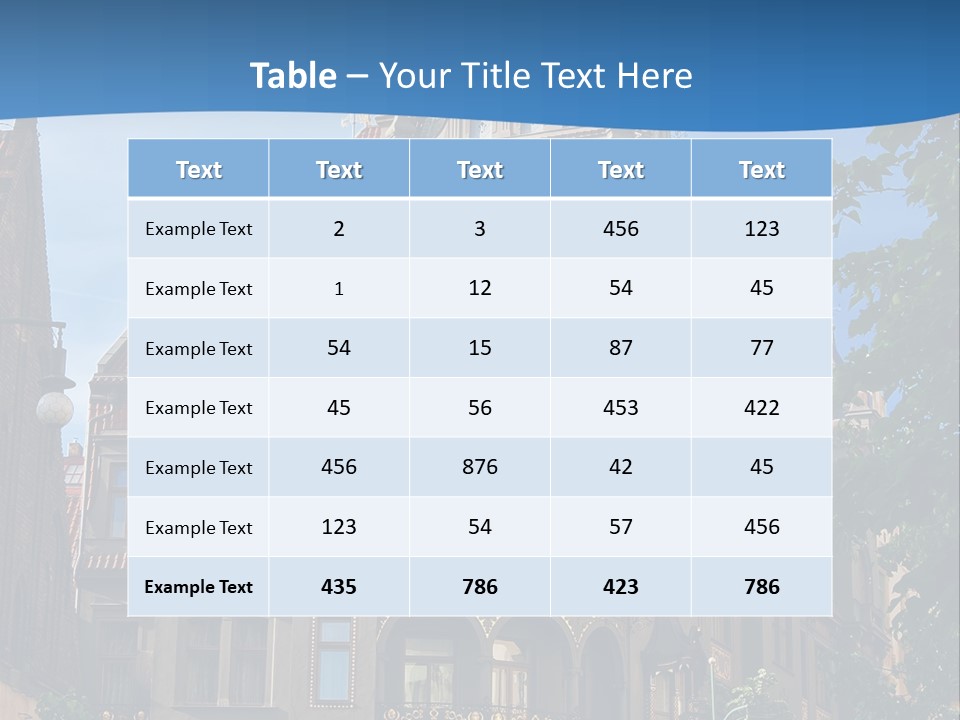 A Large Building With A Steeple On Top Of It PowerPoint Template
