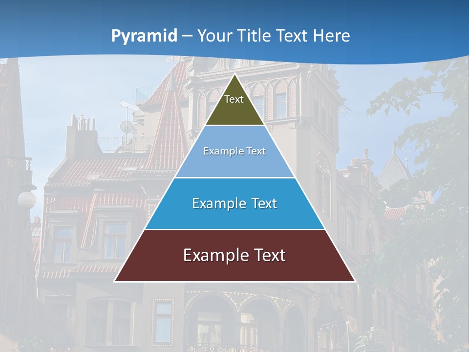 A Large Building With A Steeple On Top Of It PowerPoint Template