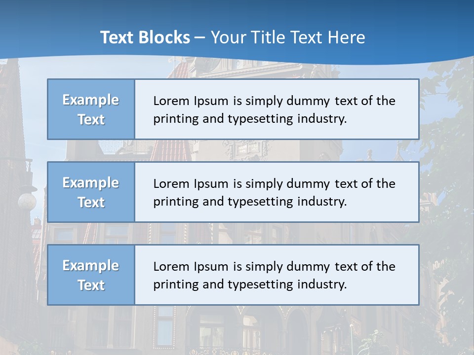 A Large Building With A Steeple On Top Of It PowerPoint Template