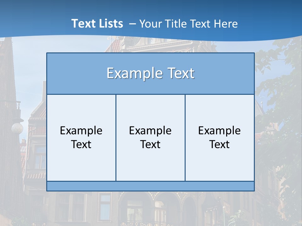A Large Building With A Steeple On Top Of It PowerPoint Template