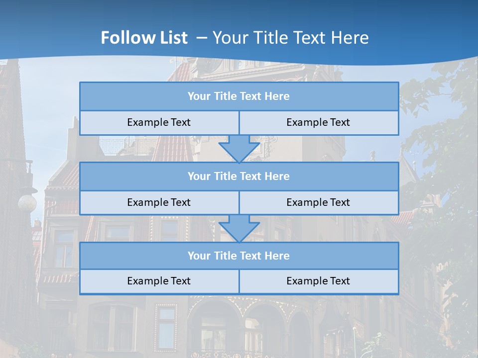 A Large Building With A Steeple On Top Of It PowerPoint Template