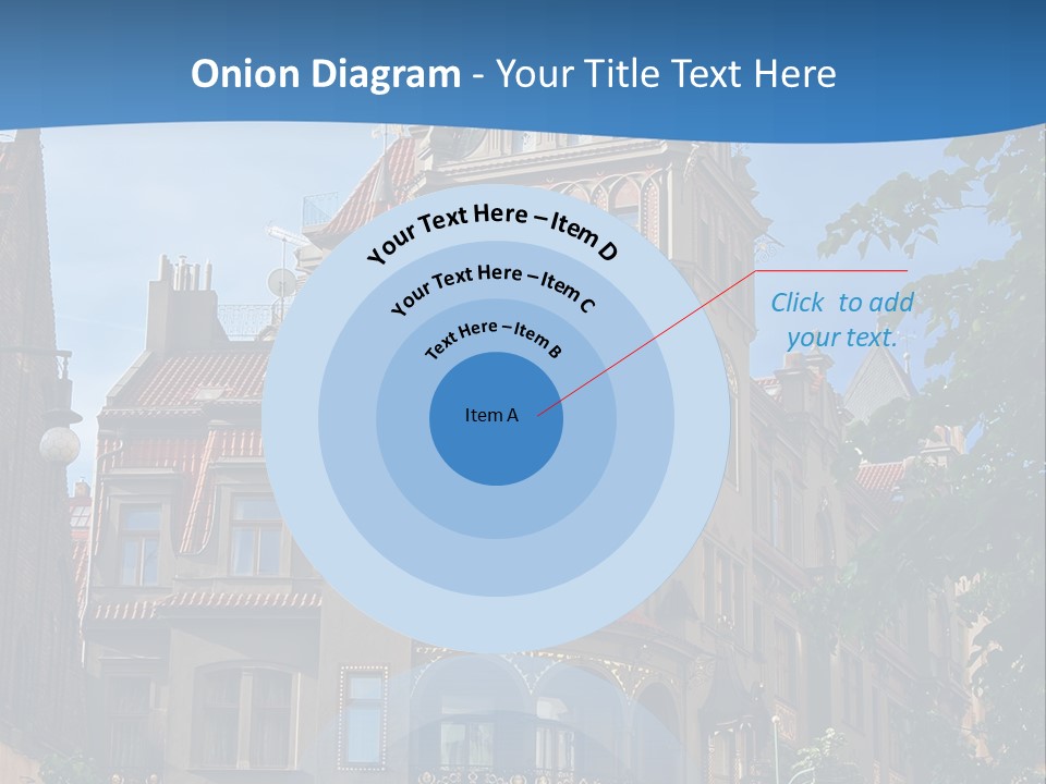 A Large Building With A Steeple On Top Of It PowerPoint Template