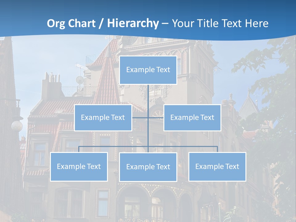 A Large Building With A Steeple On Top Of It PowerPoint Template