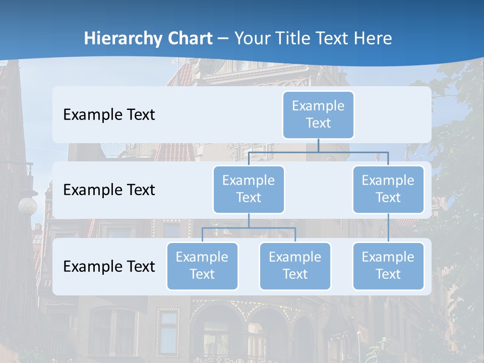 A Large Building With A Steeple On Top Of It PowerPoint Template