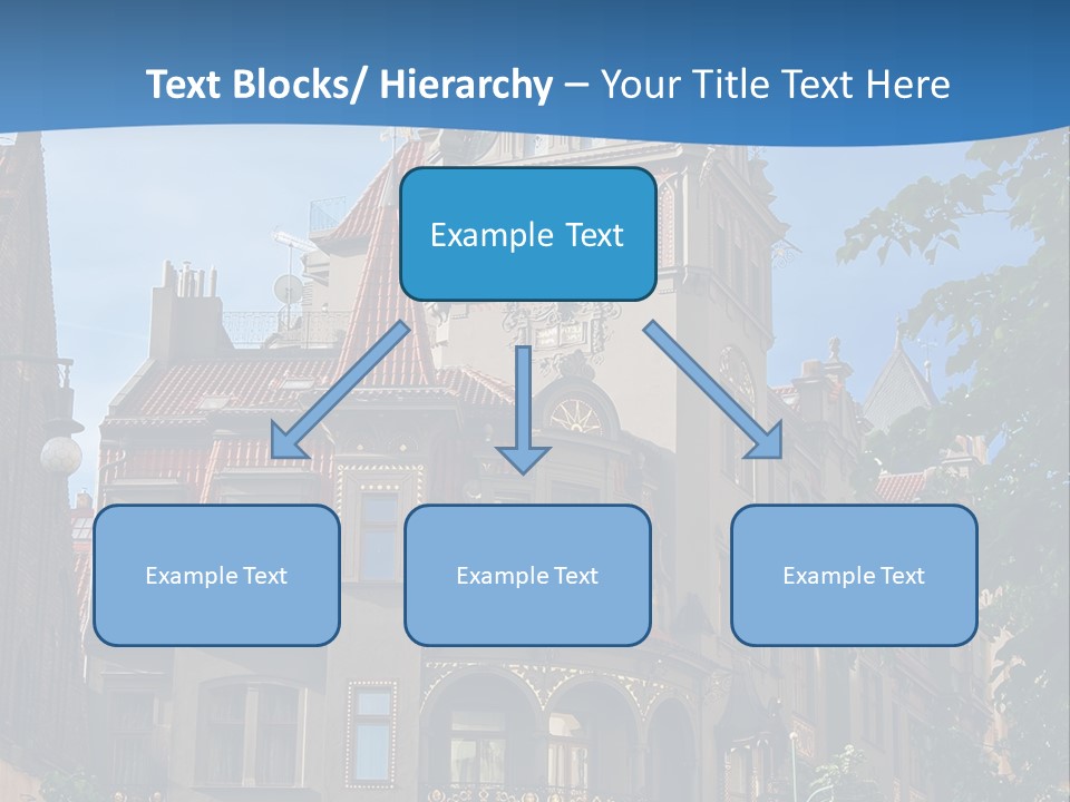A Large Building With A Steeple On Top Of It PowerPoint Template