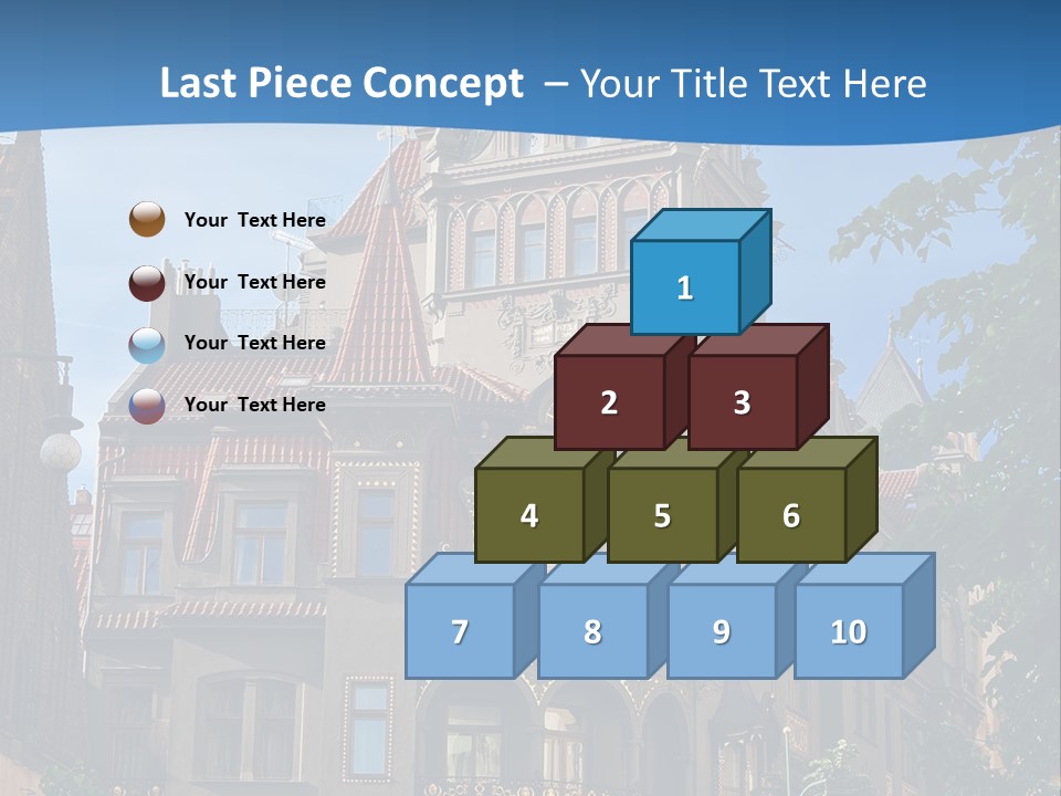 A Large Building With A Steeple On Top Of It PowerPoint Template