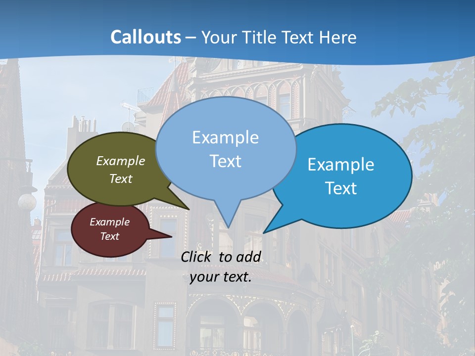 A Large Building With A Steeple On Top Of It PowerPoint Template