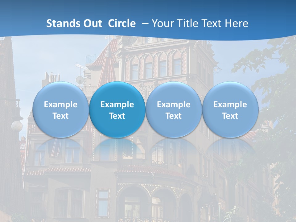 A Large Building With A Steeple On Top Of It PowerPoint Template