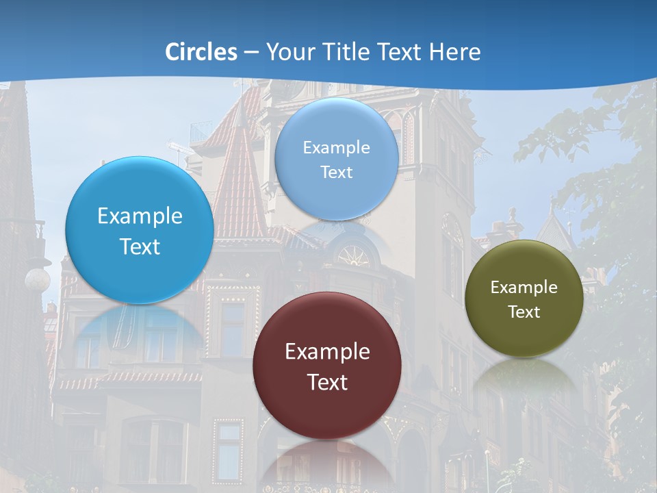 A Large Building With A Steeple On Top Of It PowerPoint Template
