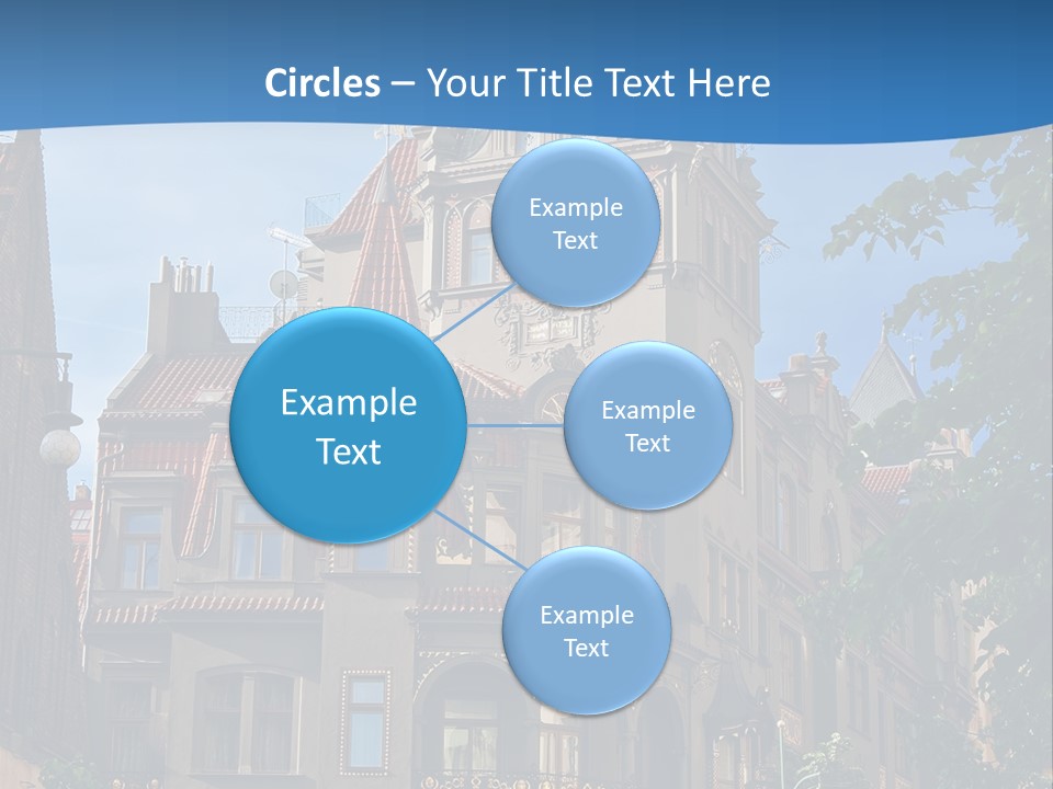 A Large Building With A Steeple On Top Of It PowerPoint Template