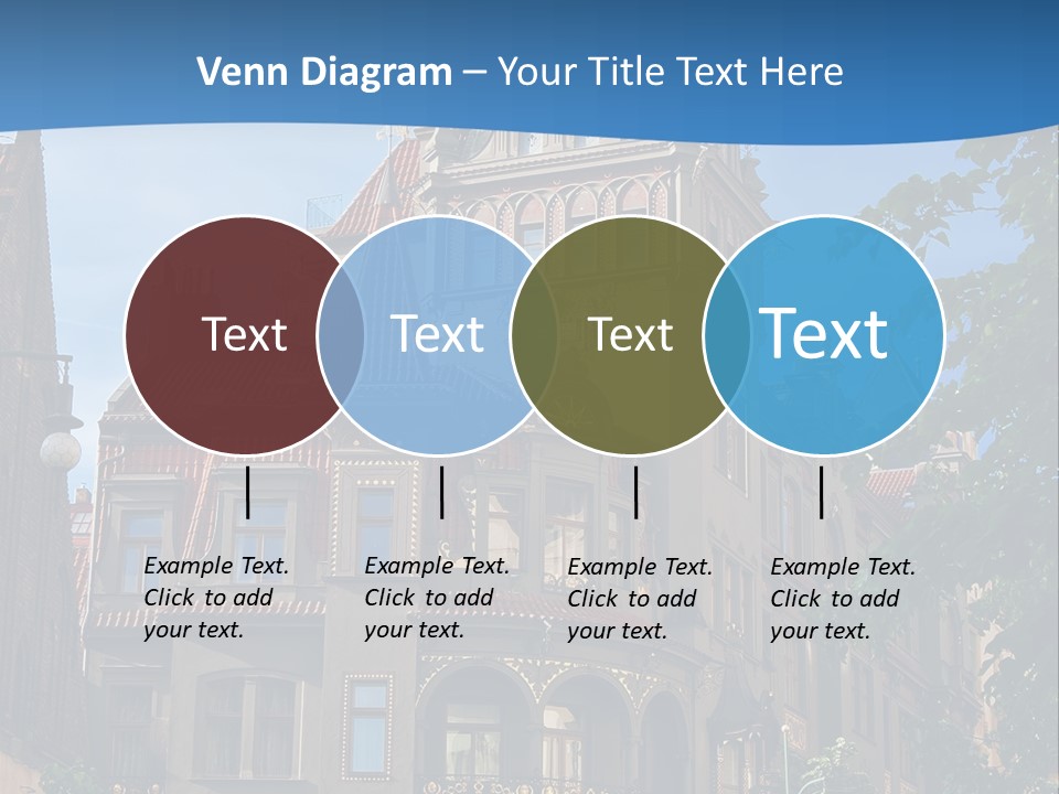 A Large Building With A Steeple On Top Of It PowerPoint Template