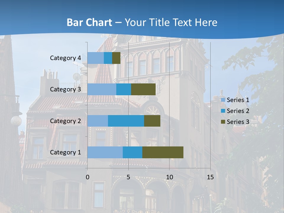 A Large Building With A Steeple On Top Of It PowerPoint Template