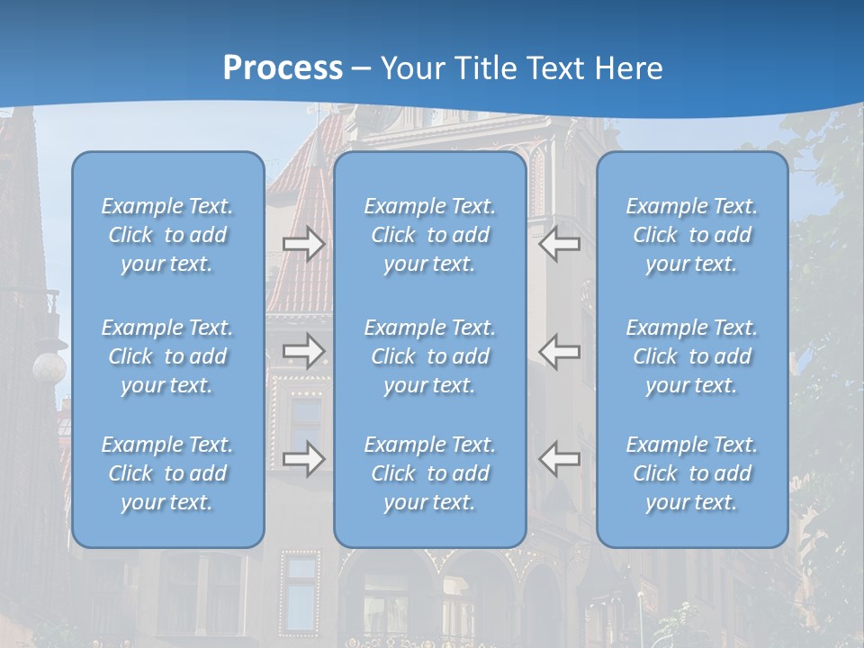 A Large Building With A Steeple On Top Of It PowerPoint Template