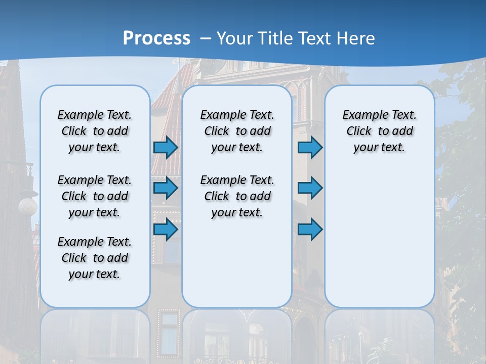 A Large Building With A Steeple On Top Of It PowerPoint Template
