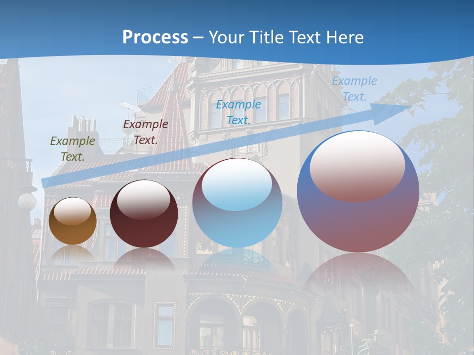 A Large Building With A Steeple On Top Of It PowerPoint Template