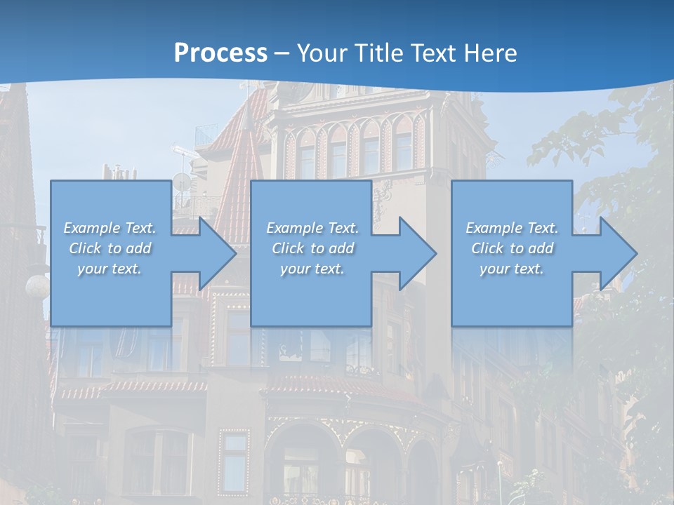 A Large Building With A Steeple On Top Of It PowerPoint Template