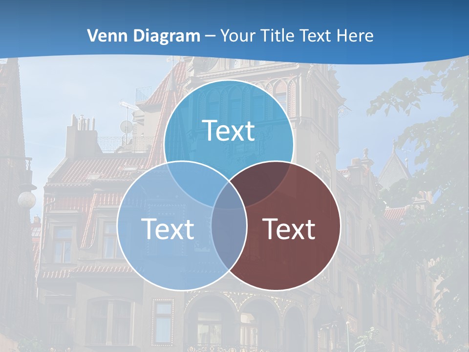 A Large Building With A Steeple On Top Of It PowerPoint Template