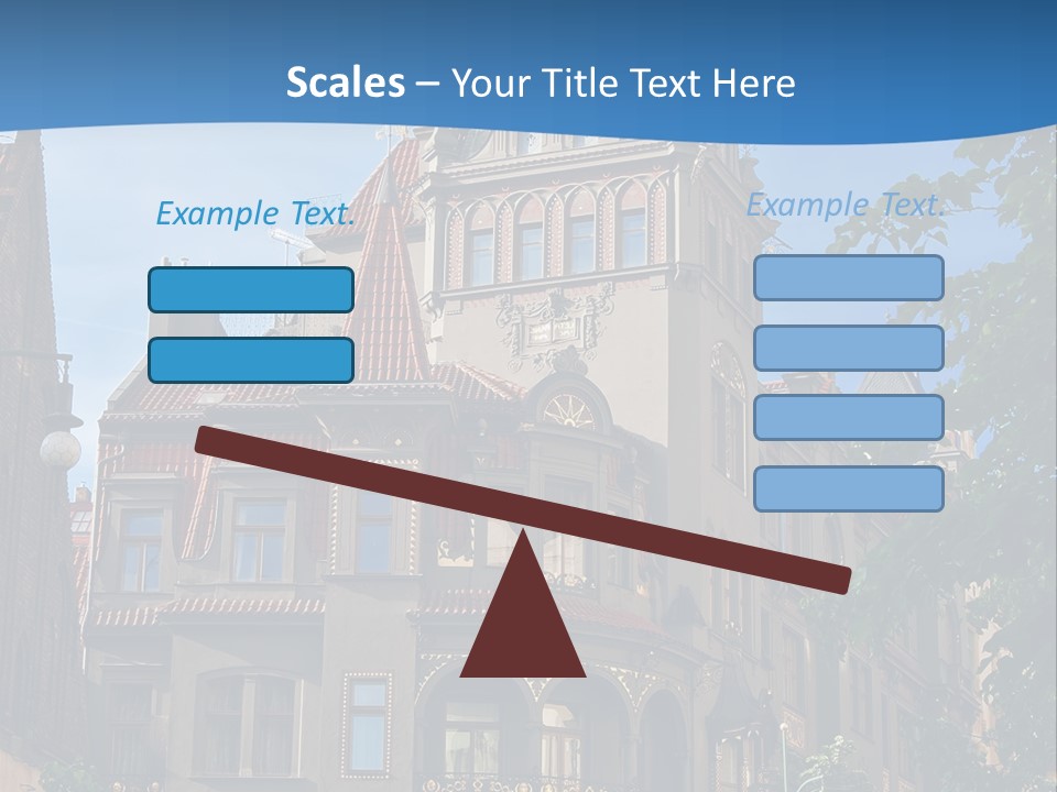 A Large Building With A Steeple On Top Of It PowerPoint Template