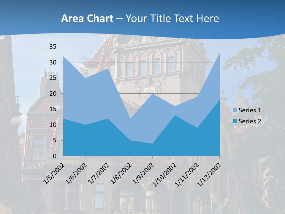 A Large Building With A Steeple On Top Of It PowerPoint Template