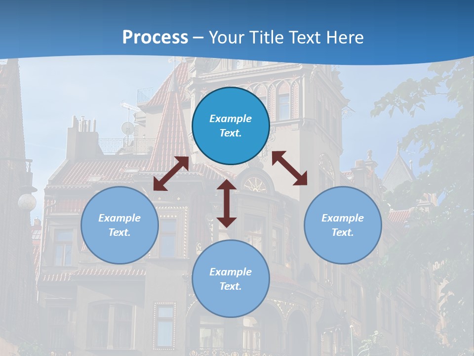 A Large Building With A Steeple On Top Of It PowerPoint Template