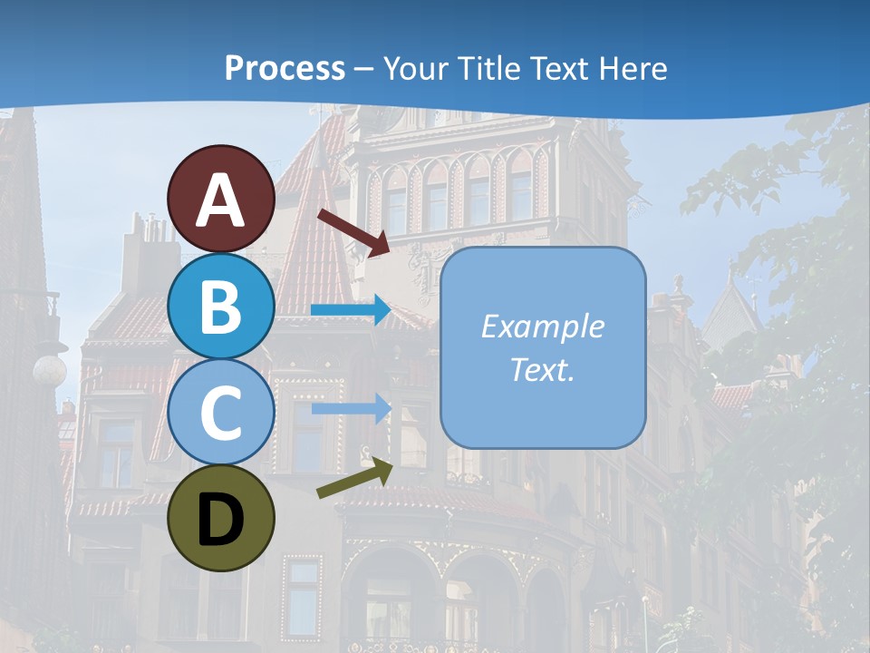 A Large Building With A Steeple On Top Of It PowerPoint Template