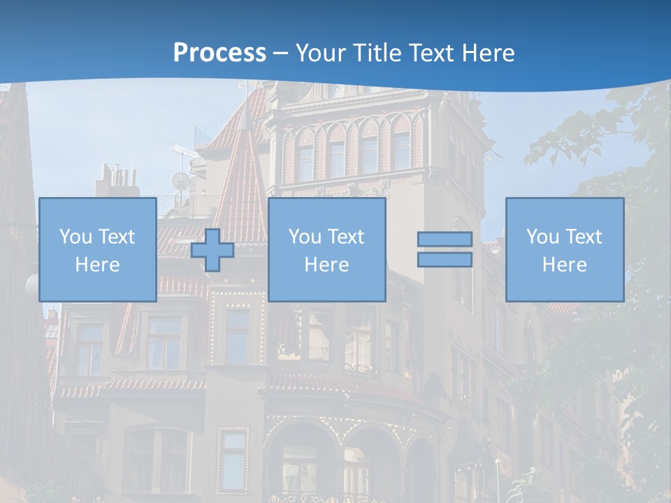 A Large Building With A Steeple On Top Of It PowerPoint Template